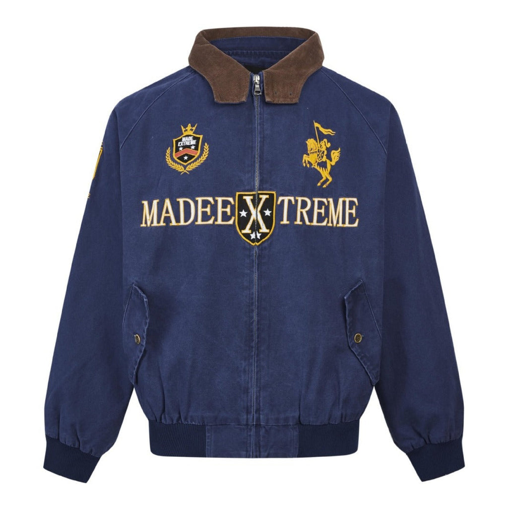 Vintage Street Style Detroit Embroidered Jacket for Men eprolo