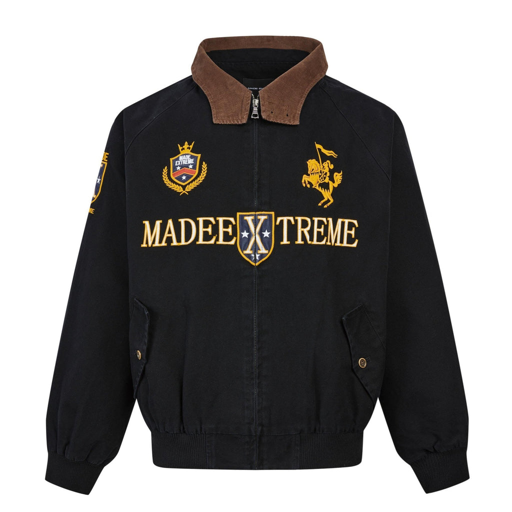 Vintage Street Style Detroit Embroidered Jacket for Men eprolo