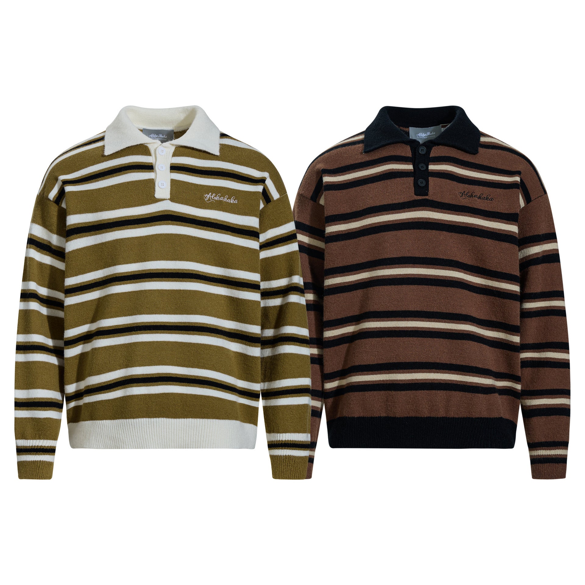 Knitted sweater polo collar sweater for men eprolo