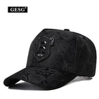 Spring and Summer New Hat Men's Tall Crown Cashew Embossed Baseball Cap Fashion Face-Looking Small Men Casual Peaked Cap eprolo