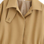 Waist lapel short jacket for women's autumn eprolo
