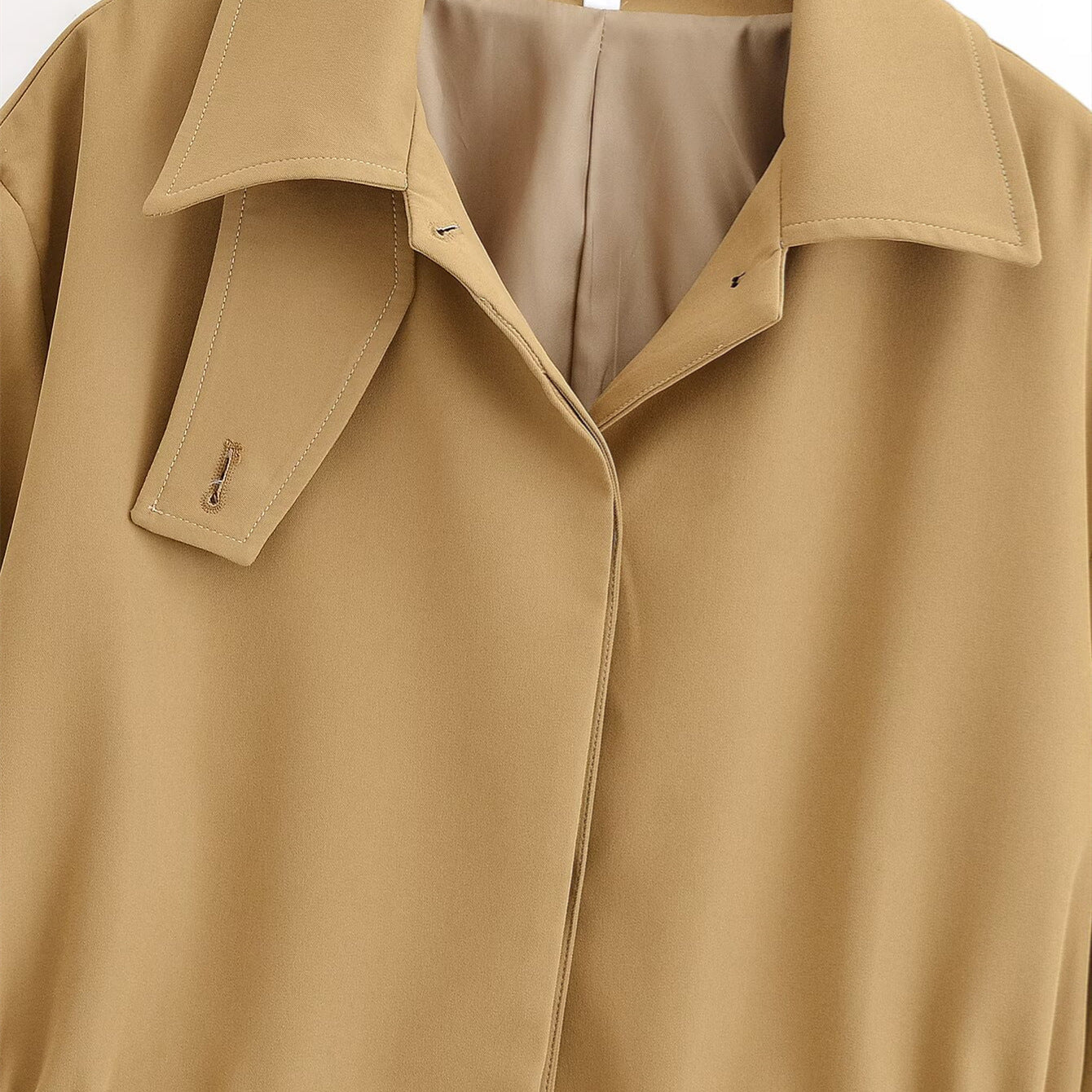 Waist lapel short jacket for women's autumn eprolo