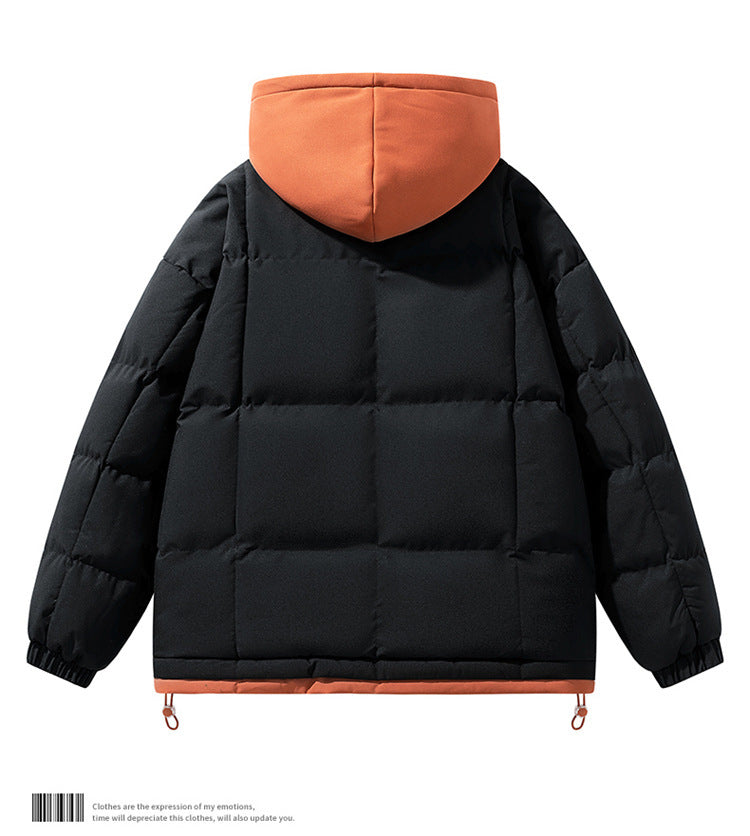Fake two piece cotton jacket for both men and women, winter trend loose and thick casual cotton jacket for couples, cotton jacke eprolo
