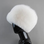 Fashion Real Fur Hats Winter Hats For Women Natural Fox Fur Beanies Real Fox Bomber Hat Fluffy Popular Russian Female Round Cap eprolo