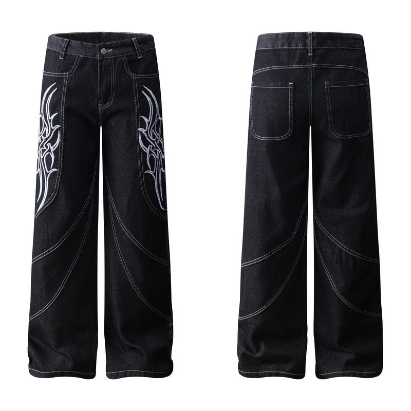 Straight Jeans Street VIBE Loose Long Pants Men eprolo