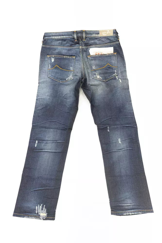 Jacob Cohen Blue Cotton Jeans & Pant Jacob Cohen