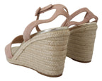Prada Pink Suede Leather Ankle Strap Sandals Prada
