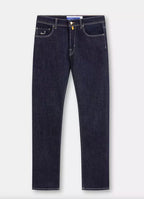 Jacob Cohen Blue Cotton Men Jeans with Straight Leg Cut Jacob Cohen