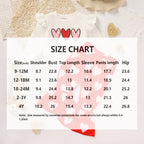 Toddler Girl's Heart Print 2-Piece Set, Crewneck Long Sleeve Ruffle Top & Flare Leg Pants VELORIA - Thread of Generations