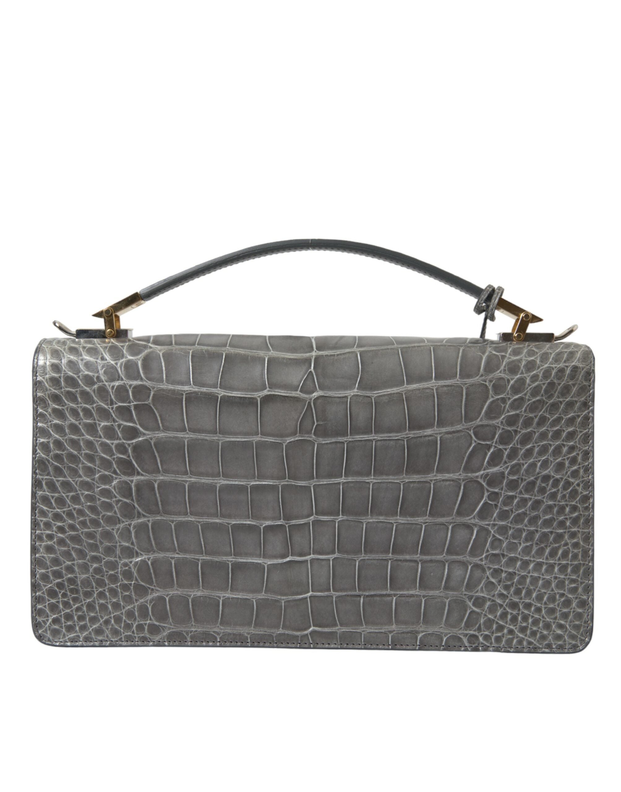 Balenciaga Gray Exotic Leather Medium Shoulder Hand Purse Bag Balenciaga