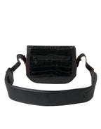 Balenciaga Black Exotic Leather Shoulder Crossbody Camera Bag Balenciaga