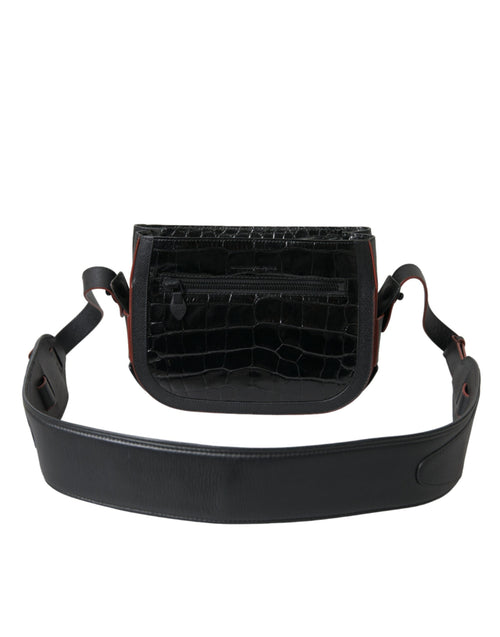Balenciaga Black Exotic Leather Shoulder Crossbody Camera Bag Balenciaga