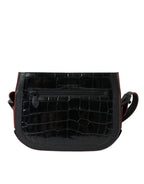 Balenciaga Black Exotic Leather Shoulder Crossbody Camera Bag Balenciaga