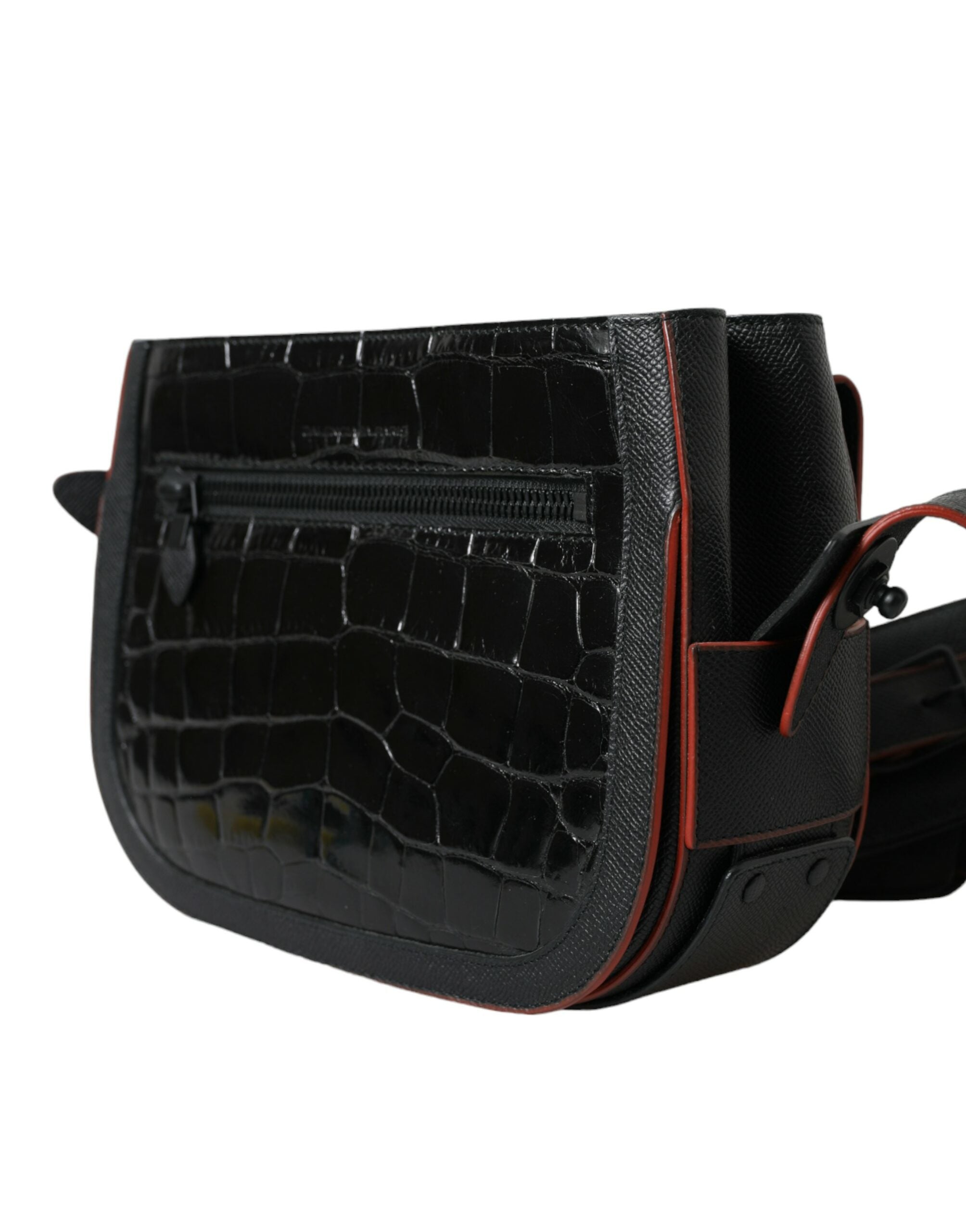 Balenciaga Black Exotic Leather Shoulder Crossbody Camera Bag Balenciaga