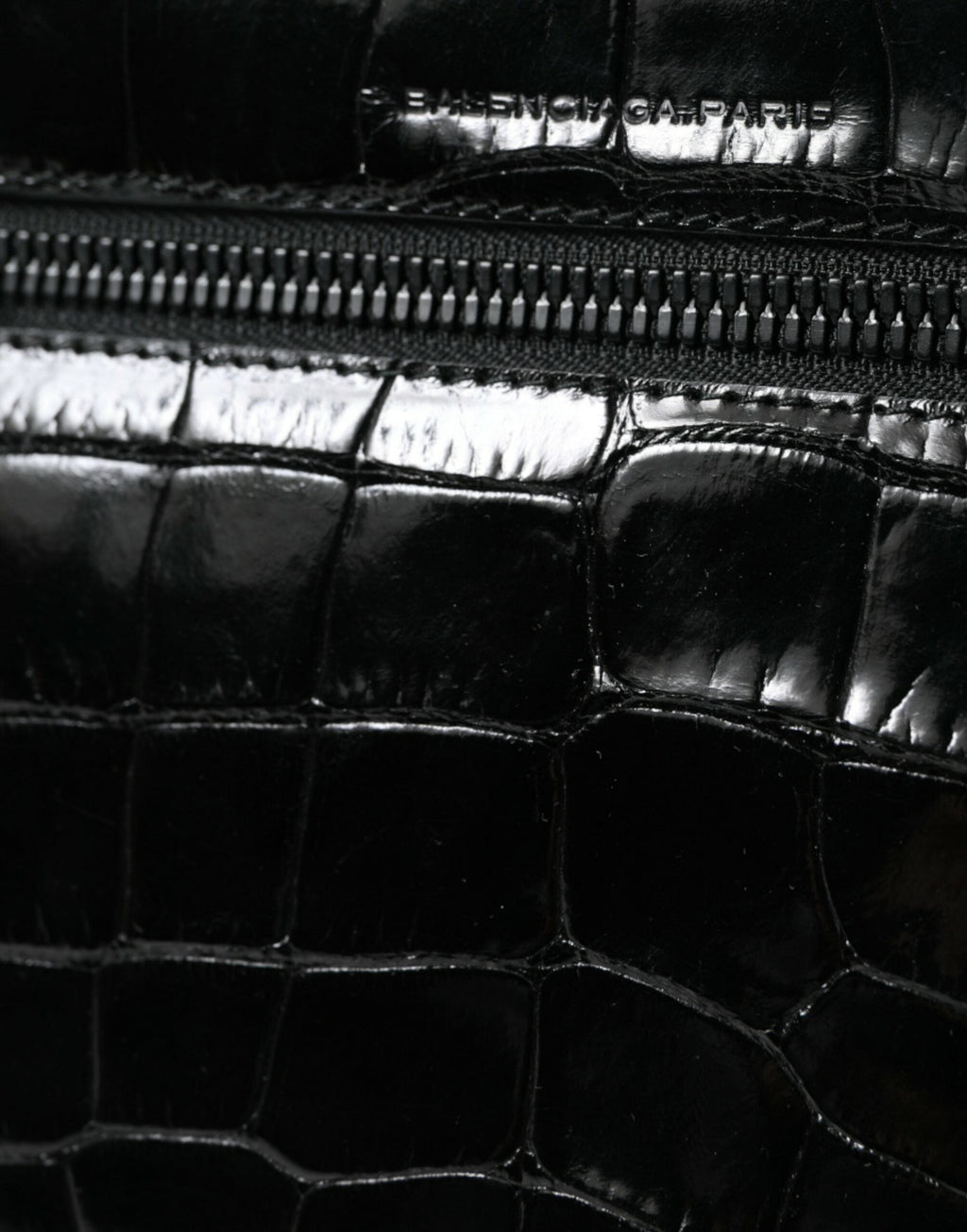 Balenciaga Black Exotic Leather Shoulder Crossbody Camera Bag Balenciaga
