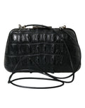 Balenciaga Black Exotic Skin Leather Shoulder Crossbody Box Clutch Bag Balenciaga