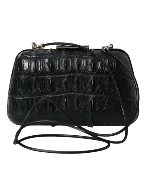 Balenciaga Black Exotic Skin Leather Shoulder Crossbody Box Clutch Bag Balenciaga