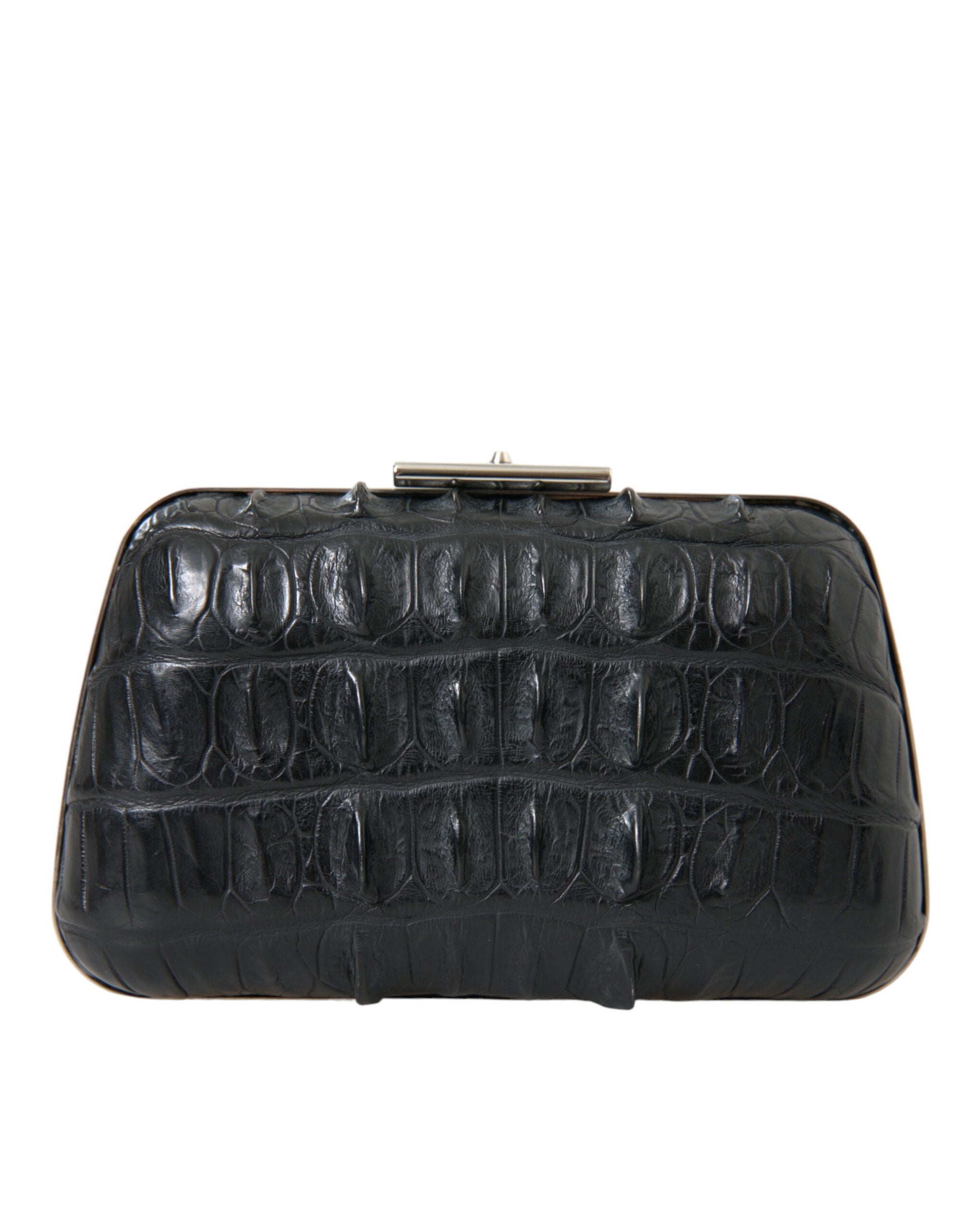 Balenciaga Black Exotic Skin Leather Shoulder Crossbody Box Clutch Bag Balenciaga