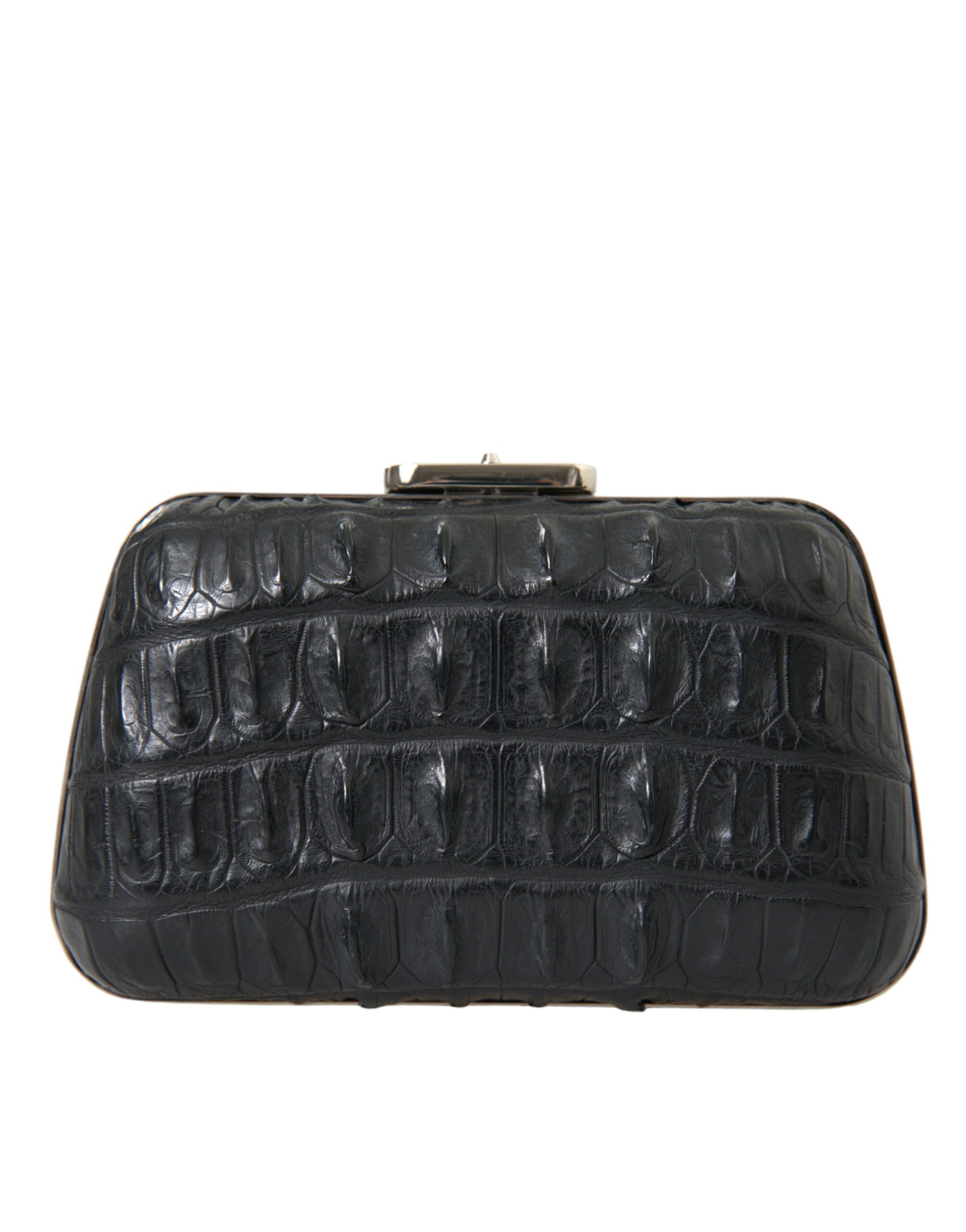 Balenciaga Black Exotic Skin Leather Shoulder Crossbody Box Clutch Bag Balenciaga
