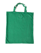 Prada Green Jersey Fabric Logo Shoulder Shopping Tote Shopping Bag Prada