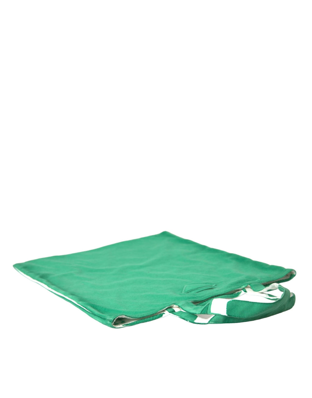 Prada Green Jersey Fabric Logo Shoulder Shopping Tote Shopping Bag Prada