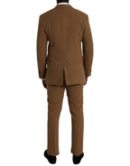 Prada Brown Cashmere 2 Piece Single Breasted Suit Prada