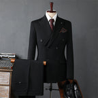 Men's Suit Set Double Breasted Casual LittleYogaSocks