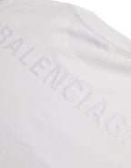 Balenciaga White Cotton Crew Neck Short Sleeves T-shirt Balenciaga