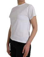 Balenciaga White Cotton Crew Neck Short Sleeves Tee T-shirt Balenciaga
