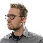 Police Gray Metal & Plastic Glasses (Frames) Police