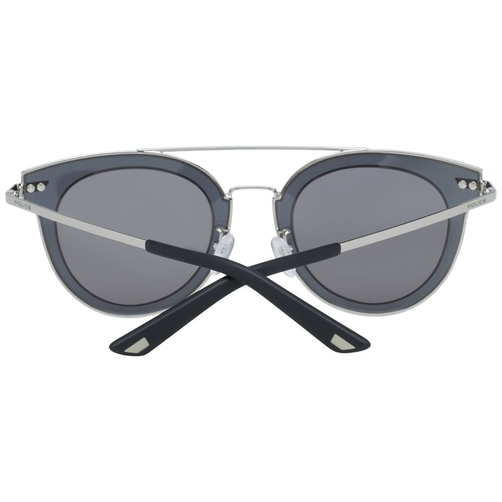 Police Silver Metal & Plastic Sunglasses Police