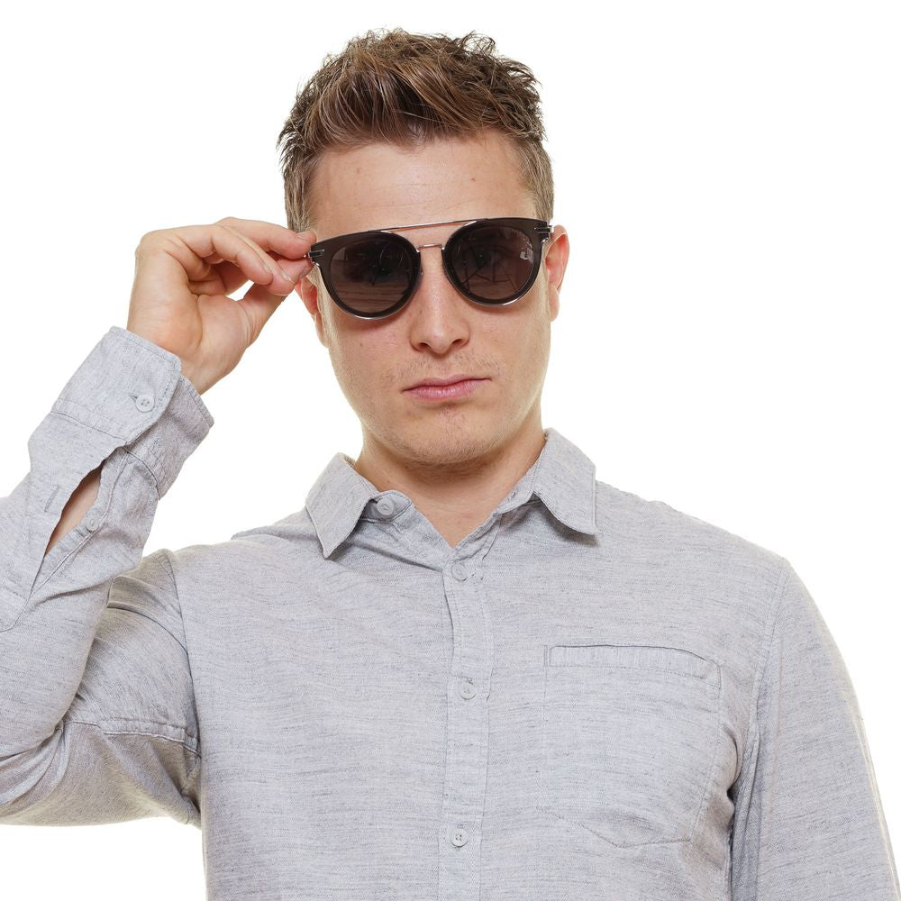 Police Silver Metal & Plastic Sunglasses Police