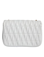 Versace White Mini Nappa Leather Crossbody Shoulder Bag Versace