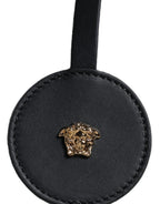 Versace White Top Handle Canvas Leather Logo Crossbody Tote Bag Versace