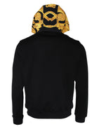 Versace Black Medusa Print Cotton Full Zip HoodieSweatshirt Sweater Versace