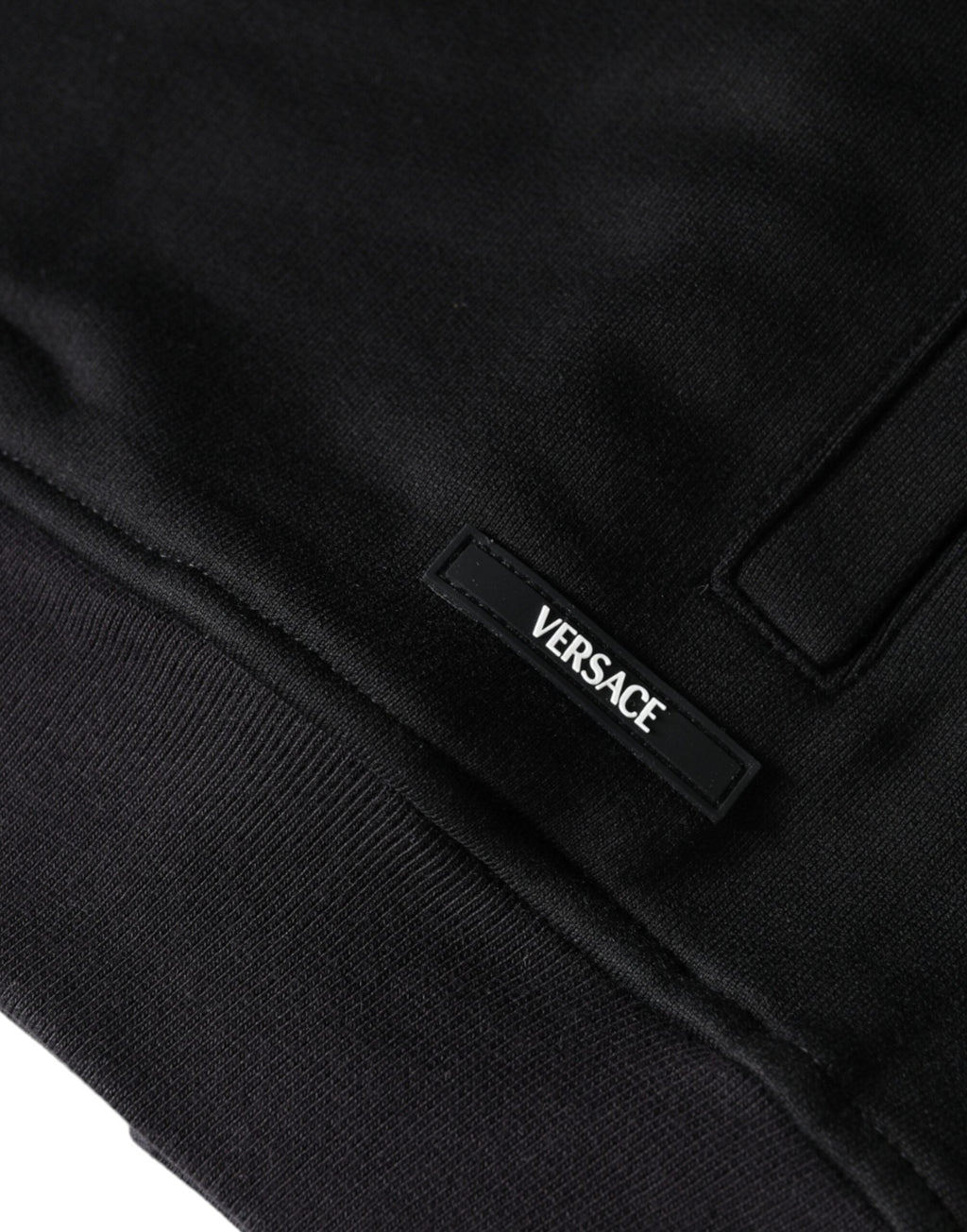 Versace Black Medusa Print Cotton Full Zip HoodieSweatshirt Sweater Versace