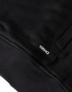 Versace Black Medusa Print Cotton Full Zip HoodieSweatshirt Sweater Versace