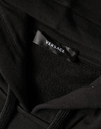 Versace Black Medusa Print Cotton HoodiePullover Sweatshirt Sweater Versace