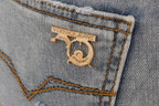 Versace Jeans Blue Wash Torn Stretch Slim Fit Jeans Versace Jeans