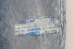 Versace Jeans Blue Wash Torn Stretch Slim Fit Jeans Versace Jeans