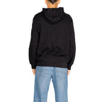 Armani Exchange Black Cotton Hoodie Armani Exchange
