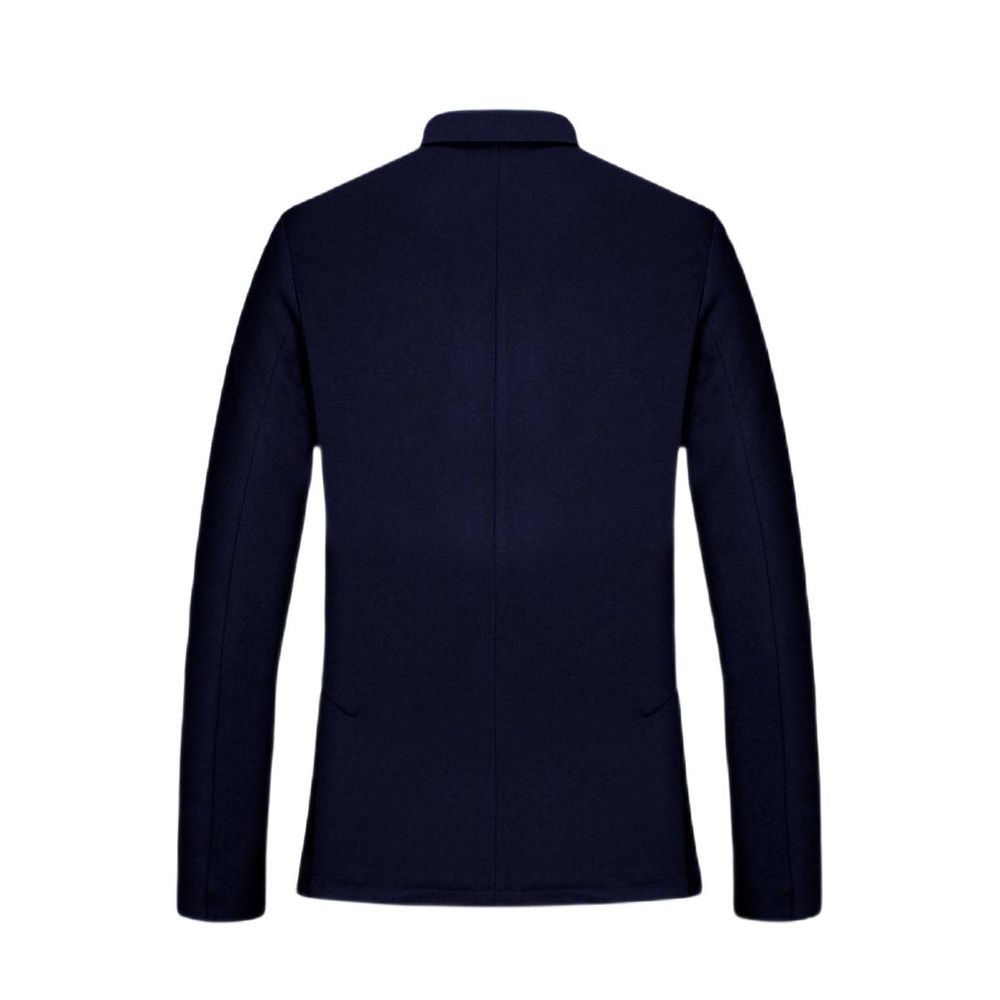 Armani Exchange Blue Viscose Blazer Armani Exchange