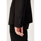 Armani Exchange Black Polyester Blazer Armani Exchange