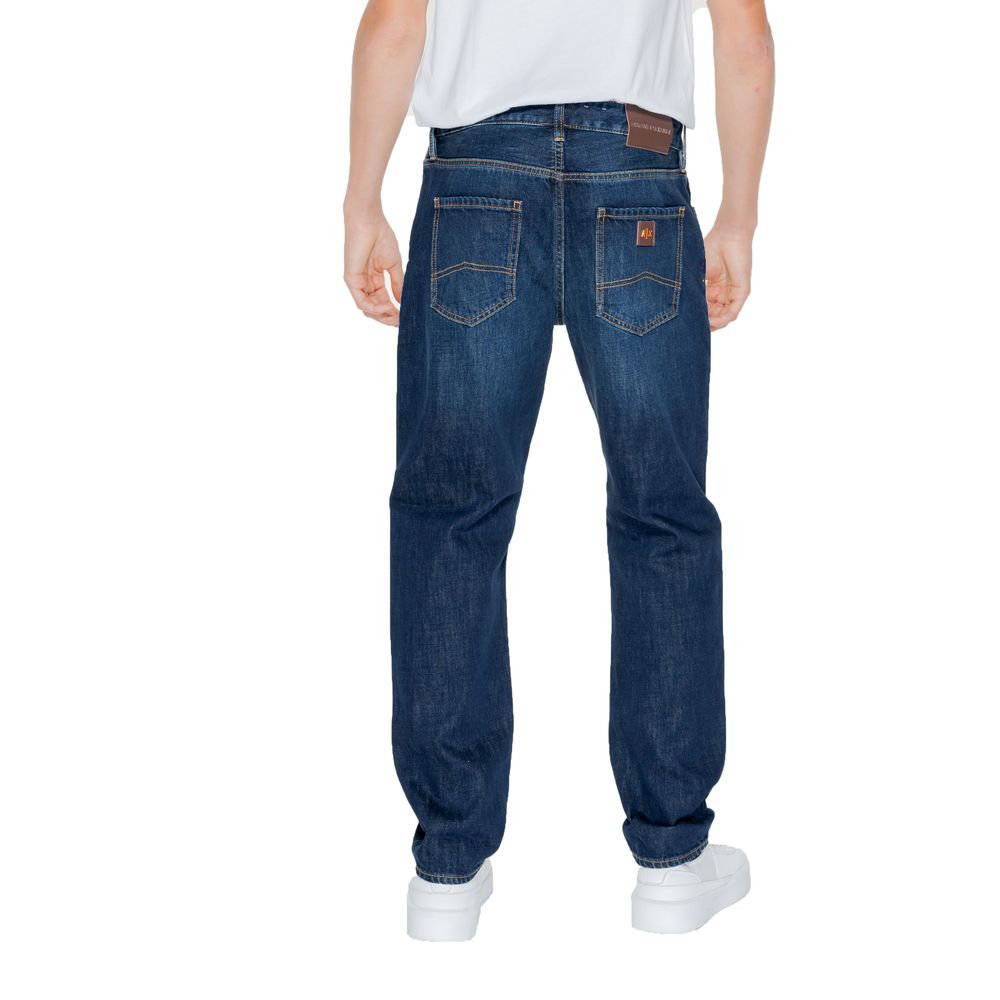 Armani Exchange Blue Cotton Skinny Jeans Armani Exchange