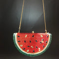 Watermelon Crystal Diamond Evening Bags Women Rhinestone Clutch Wallet Minaudiere Bag Bridal Wedding Bridal Handbag Purse eprolo