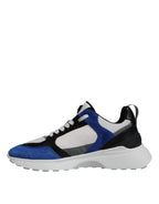 Versace Multicolor Canvas Quad Fabric Medusa Low Top Sneakers Shoes Versace