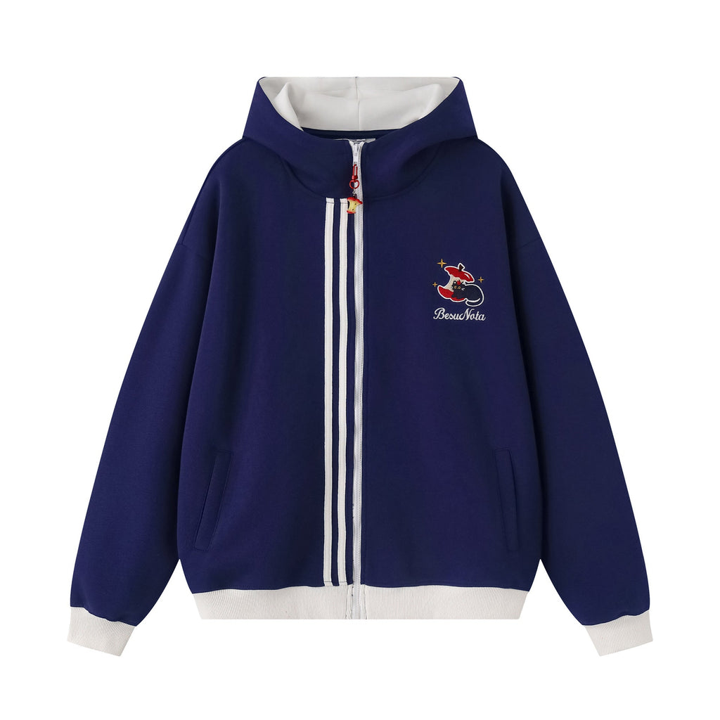 Apple Pendant Hooded Sweater for Men and Women, Loose Casual Jacket eprolo