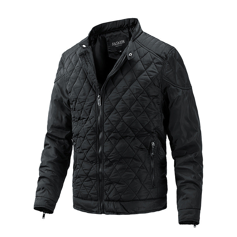 Jacket men's autumn and winter new motorcycle jacket men's casual jacket thin cotton jacket men eprolo