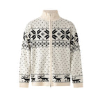 Casual Knit Cardigan for Men Winter Loose Warm Stand Collar Sweater  Couple Outwear eprolo