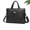 Crocodile Handbags for Men Genuine Leather Laptop Bag High Quality Leather A4 Business Shoulder Bags Male Large Briefcases eprolo